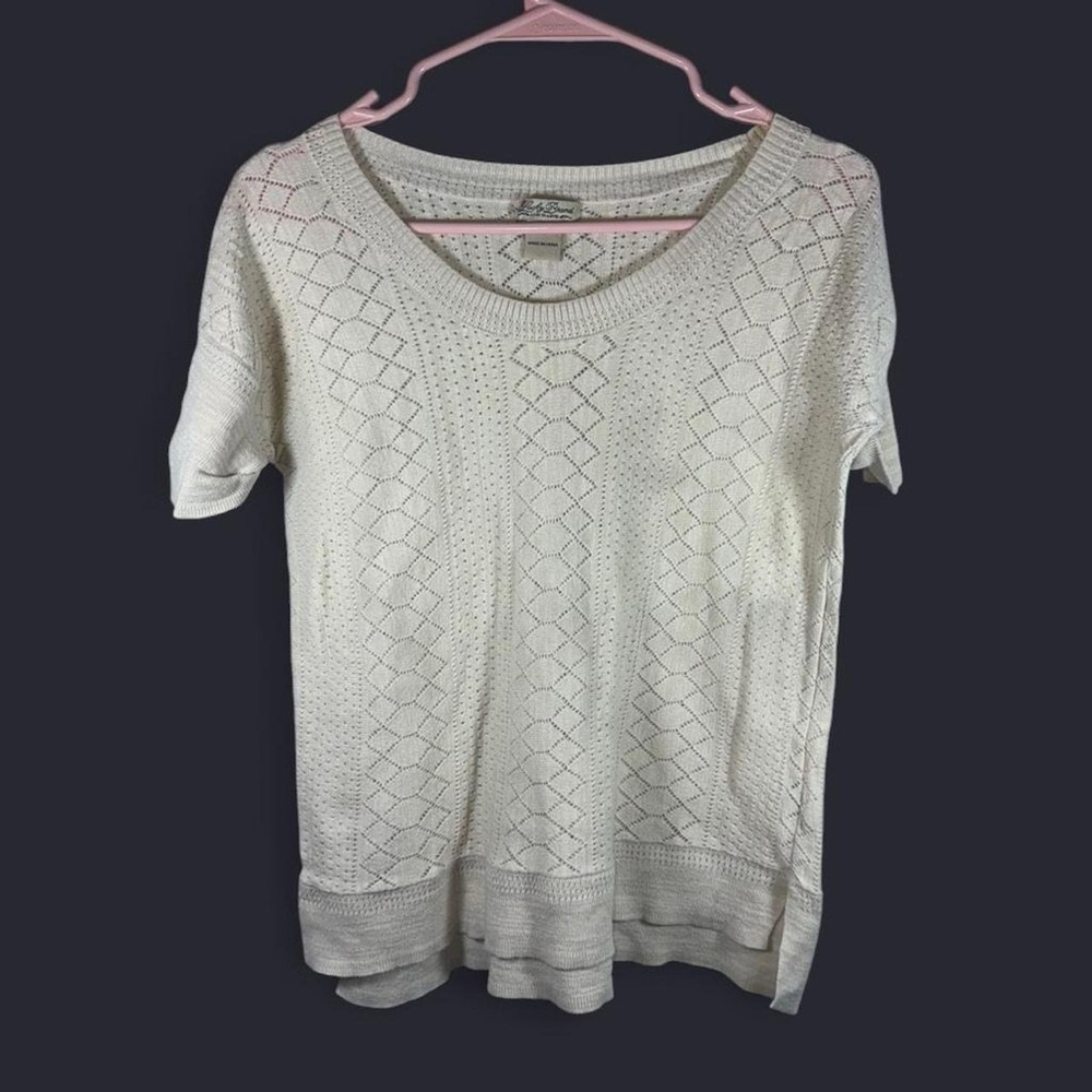 🧶 Lucky Brand Short Sleeve Knit Sweater - Size Small